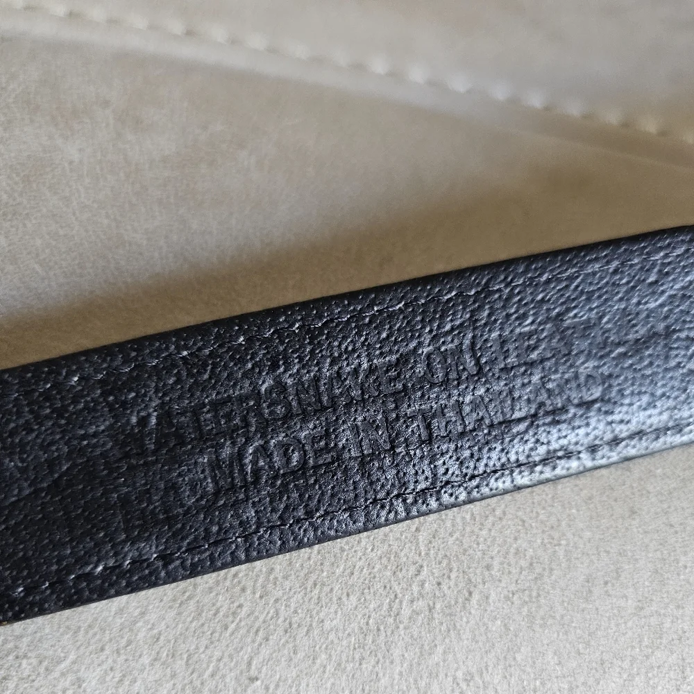 L.F.B‎ watersnake skin vintage leather belt